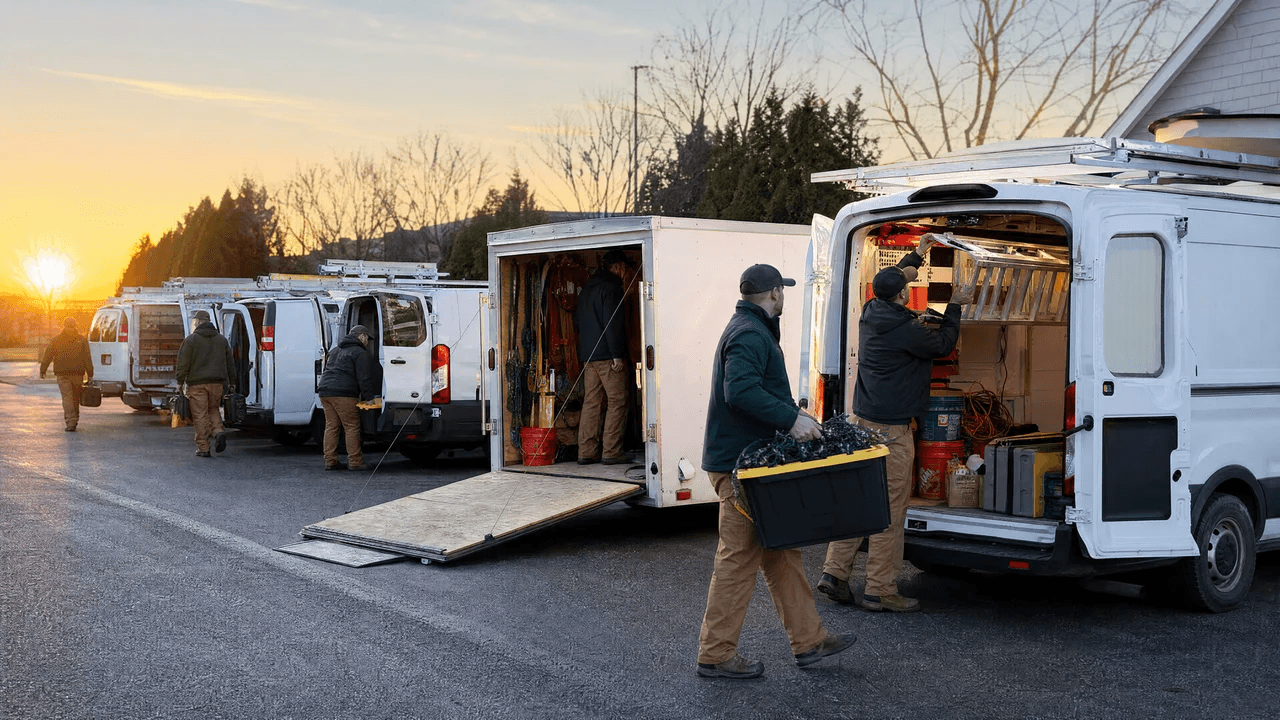 Scheduling and dispatching crews